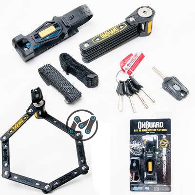 CADEADO ONGUARD BICICLETA MOTO 8116 DOBRA...