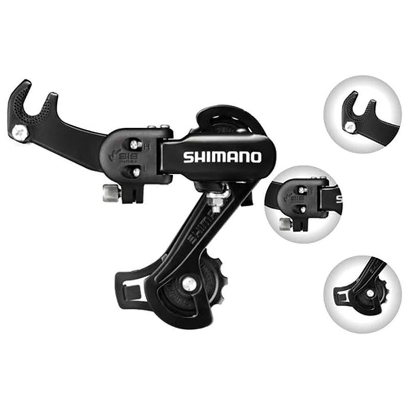 CAMBIO TRASEIRO SHIMANO TZ-31 C/ GANCHEIRA