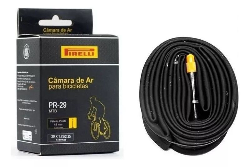 CAMARA DE AR PIRELLI 29x2.1/2. VALVULA PR...