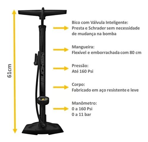 BOMBA DE OFICINA HIGH ONE GF-55E COM MANO...