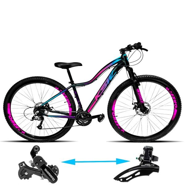 BICICLETA KSW MWZA ARO 29 24V SHIMANO