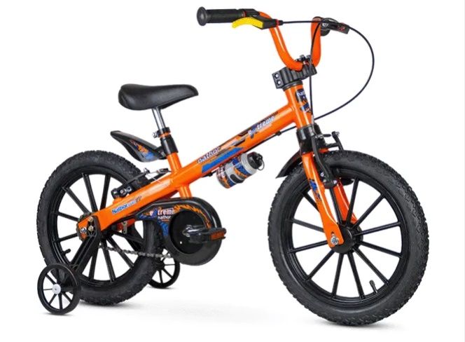 BICICLETA NATHOR ARO 16 EXTREME LARANJA 