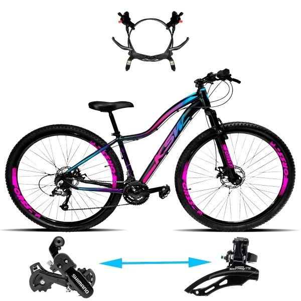 BICICLETA KSW MWZA ARO 29 24V SHIMANO HID...