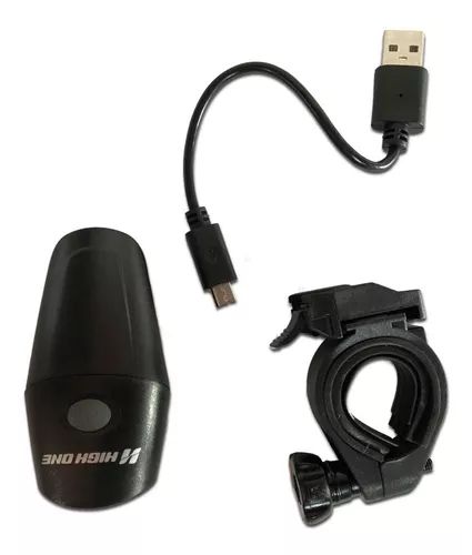 FAROL RECARREGAVEL USB LED PRETO 